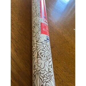 Con-Tact Adhesive Covering 18in x 20in - 30 Sq Ft Shelf/Wall Liner Brown White